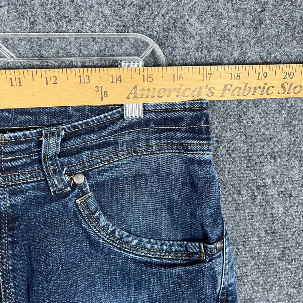 KUHL Rydr Jean Men 34x30 Dark Blue Stretch Denim Articulated Knee Hiking Pants